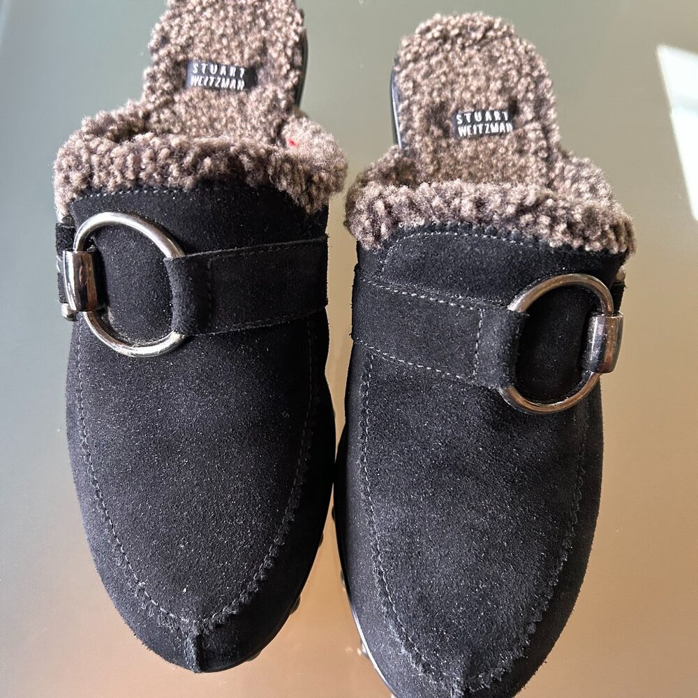Stuart Weitzman Circuit Black Sport Suede - Size 6SS